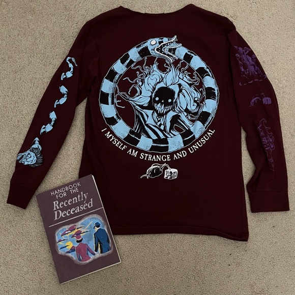 Any Means Necessary Other - Rare Beetlejuice Bundle, Limited edition design shirt / replica movie book